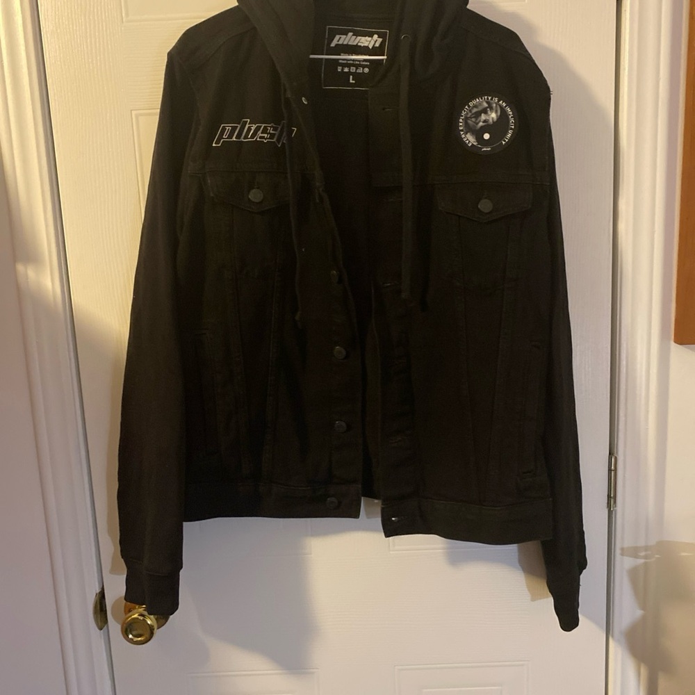 PLVSH Large Graphic Print Jacket “Peril In Paradise”